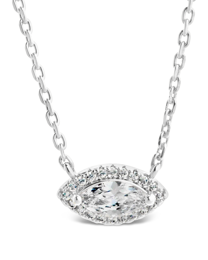 Jamie CZ Evil Eye Pendant Necklace