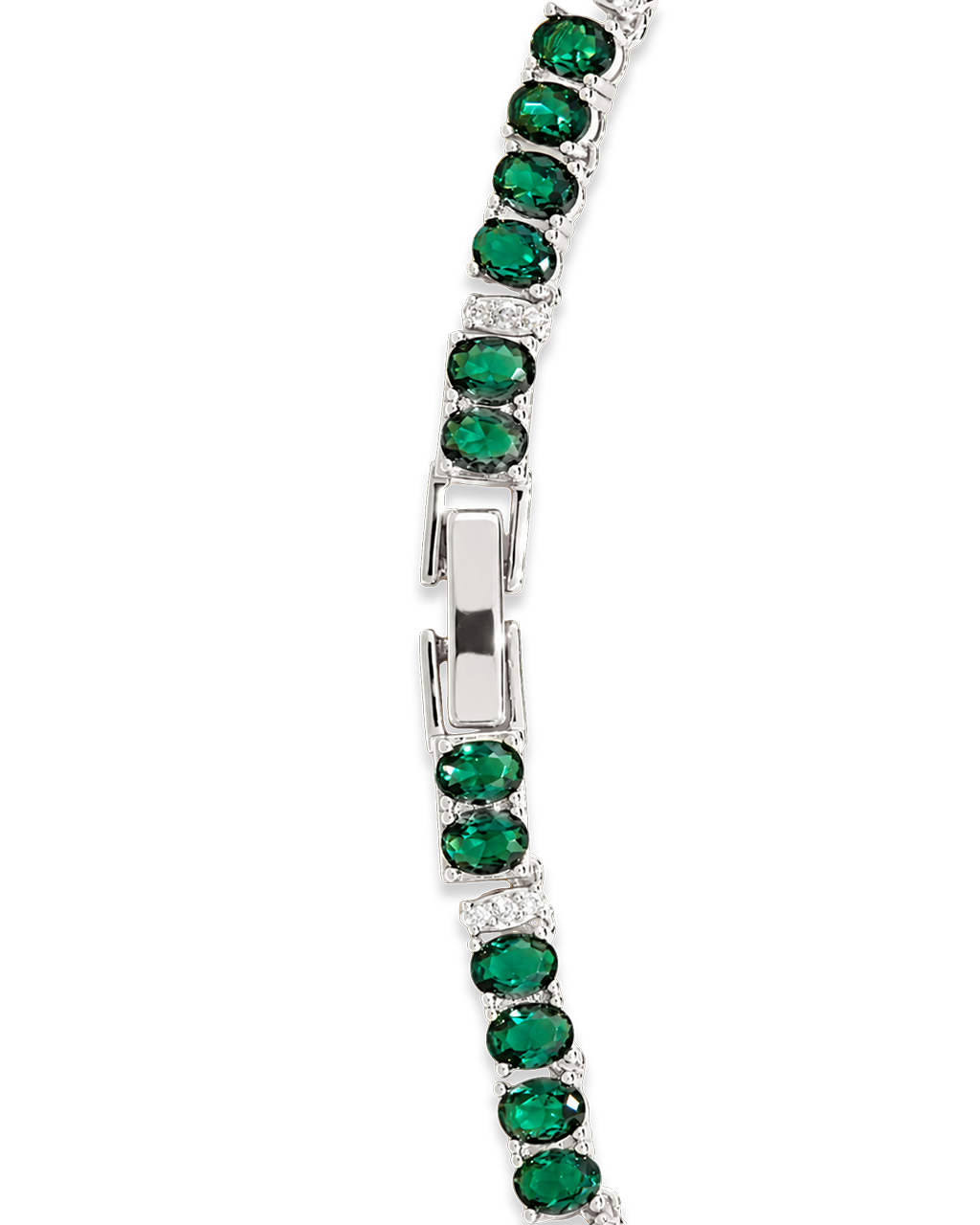 Ace Oval CZ Tennis Necklace