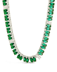 Ace Oval CZ Tennis Necklace - Sterling Forever