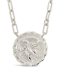 Bold Link Zodiac Necklace Necklace Sterling Forever Silver Scorpio (Oct 23 - Nov 21) 