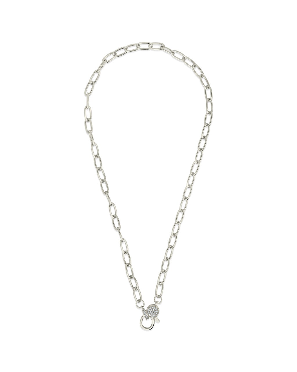 Tay Moonstone Charm & Chain Necklace Necklace Sterling Forever 