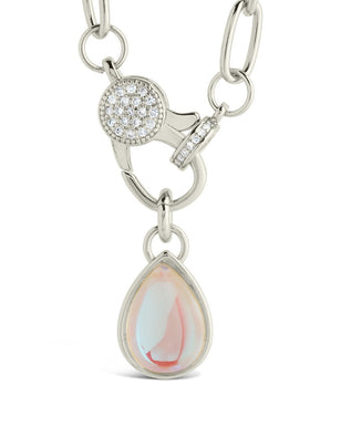 Tay Moonstone Charm & Chain Necklace