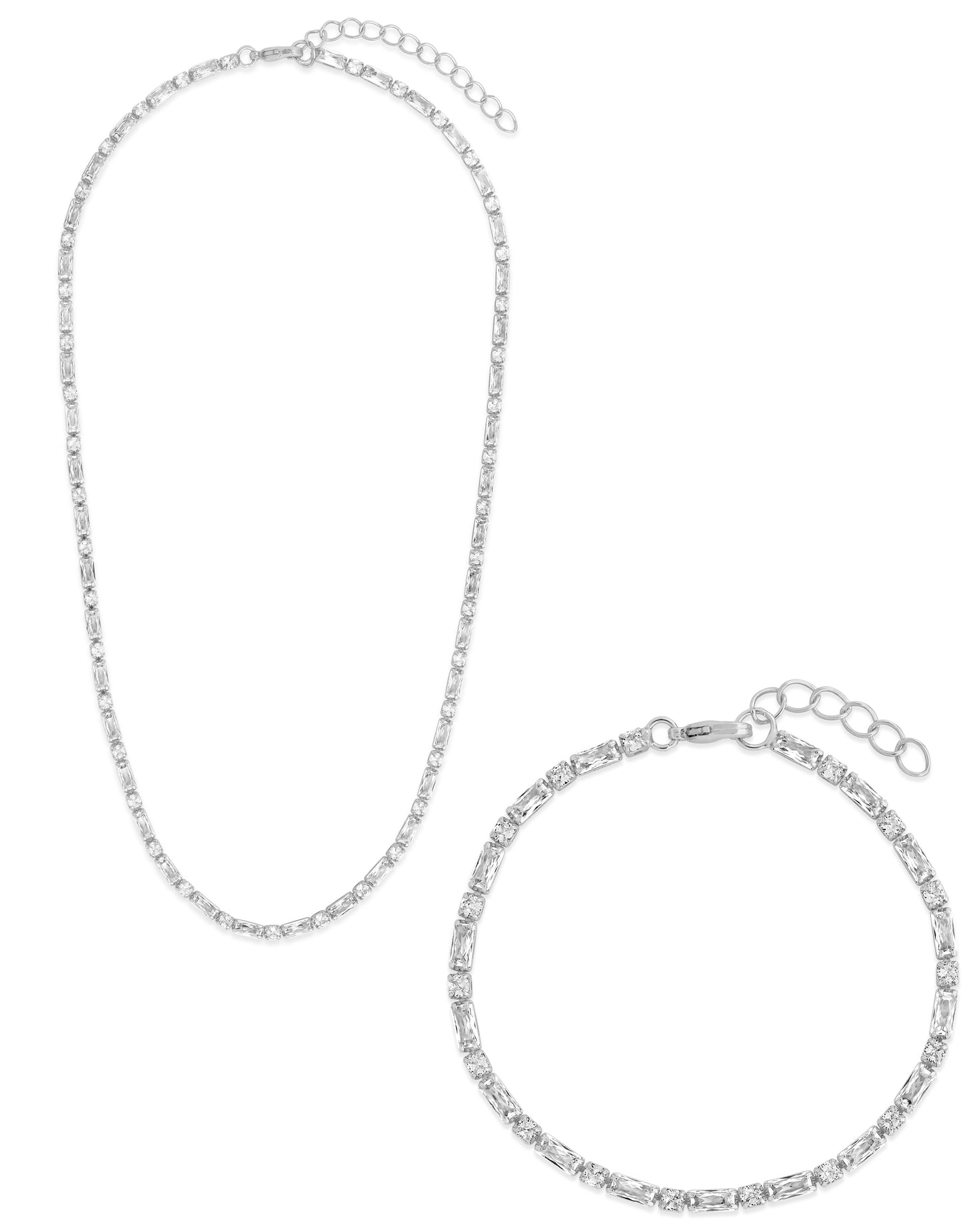 Georgia CZ Tennis Necklace & Bracelet Bundle