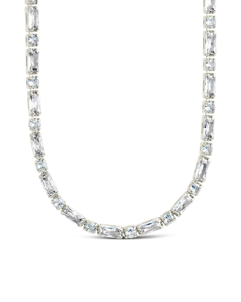 アクセサリー THE M JEWELERS THE TENNIS NECKLACE Matrix Tennis necklace, Mixed cuts, Green, Rhodium plated
