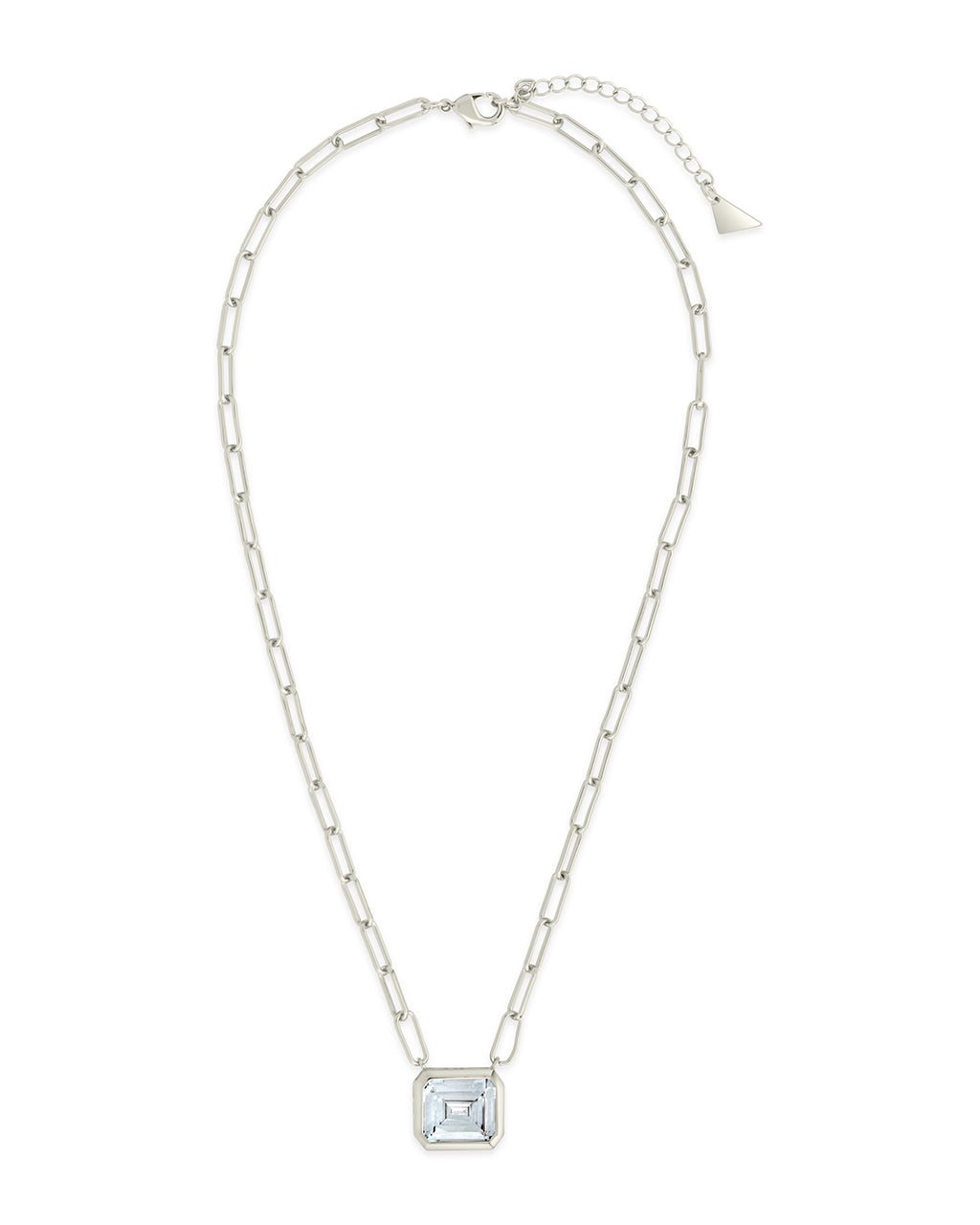 Camille Bezel CZ Statement Necklace - Sterling Forever
