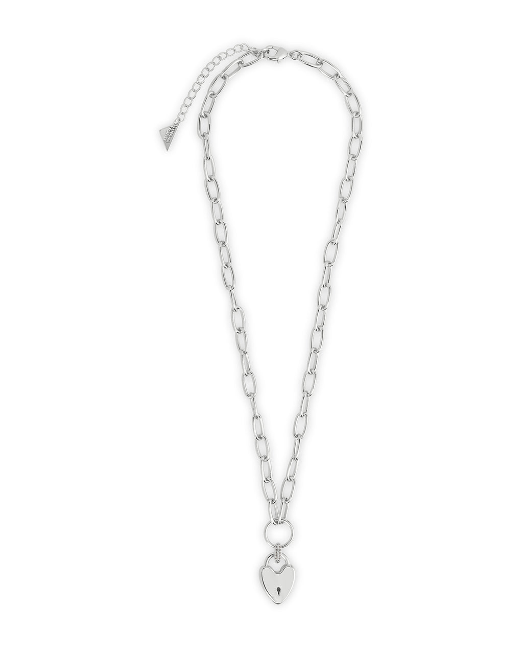 Mirren Heart Padlock Necklace - Sterling Forever