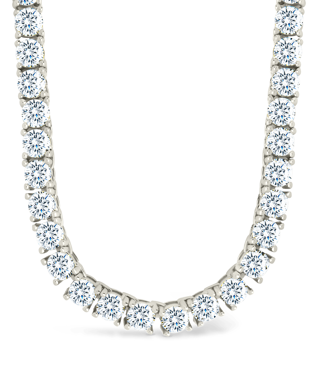 Jadon Adjustable CZ Tennis Necklace - Sterling Forever