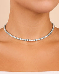 Jadon Adjustable CZ Tennis Necklace - Sterling Forever