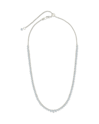 Tatum Adjustable CZ Tennis Necklace - Sterling Forever