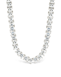 Brette Adjustable CZ Tennis Necklace - Sterling Forever
