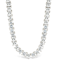 Brette Adjustable CZ Tennis Necklace - Sterling Forever