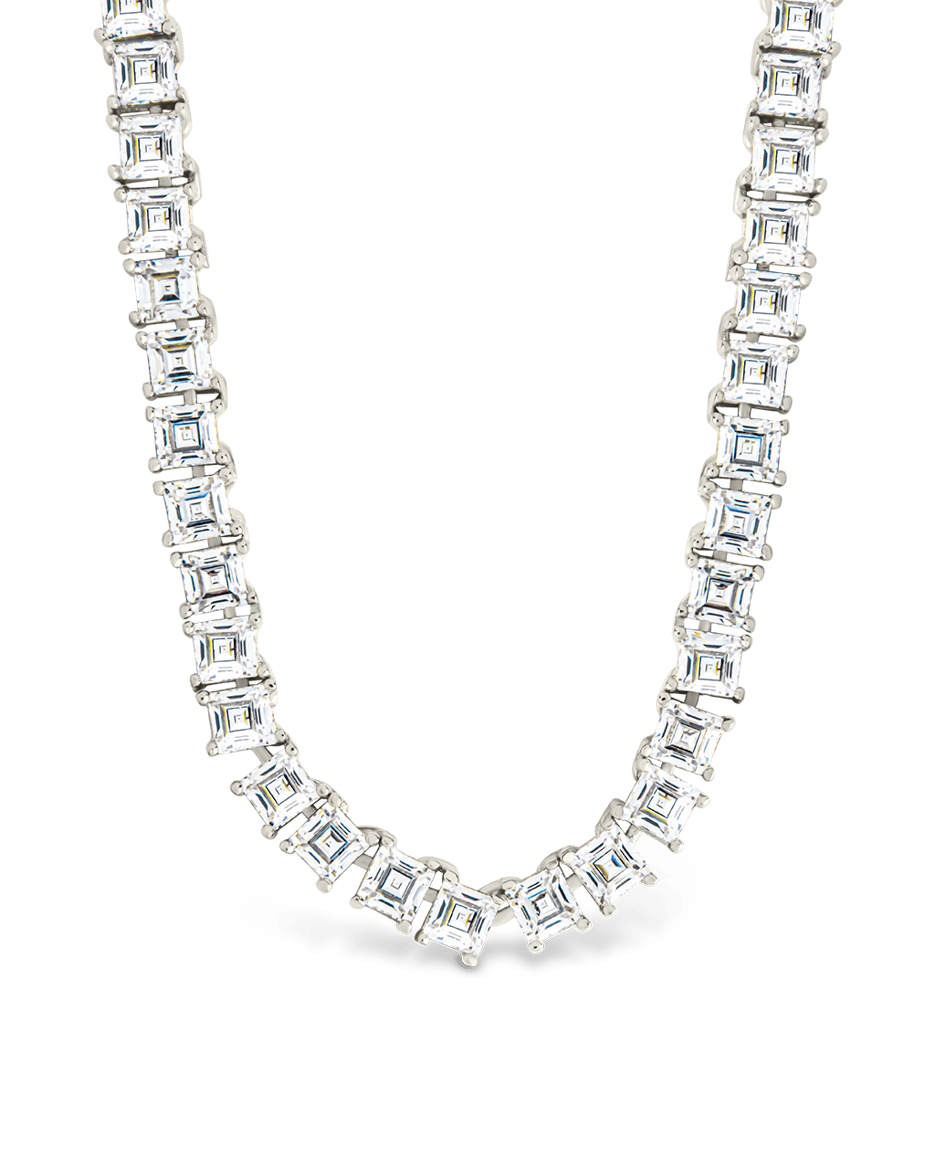 Brette Adjustable CZ Tennis Necklace - Sterling Forever
