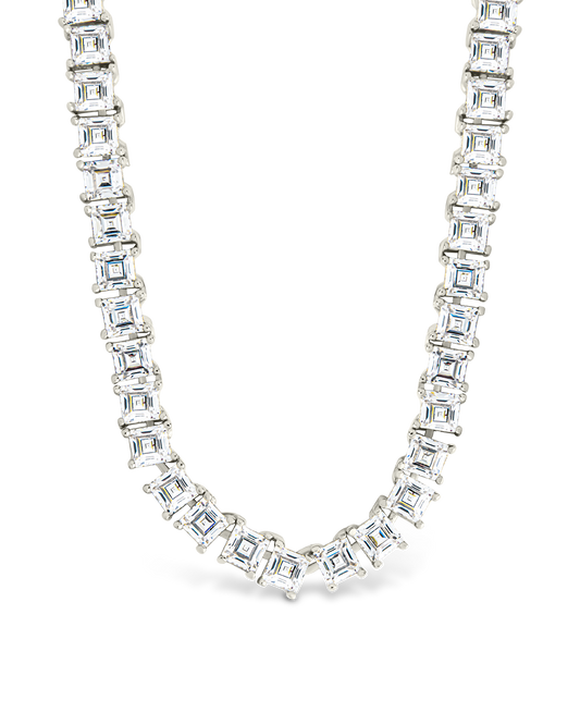 Brette Adjustable CZ Tennis Necklace