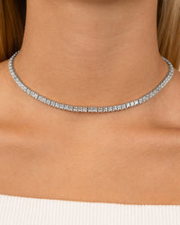 Brette Adjustable CZ Tennis Necklace - Sterling Forever