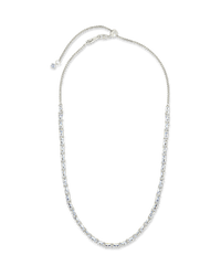 Blanche Adjustable CZ Tennis Necklace - Sterling Forever