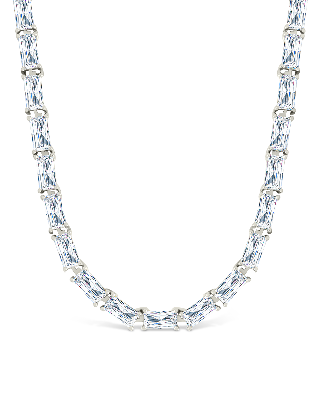 Blanche Adjustable CZ Tennis Necklace