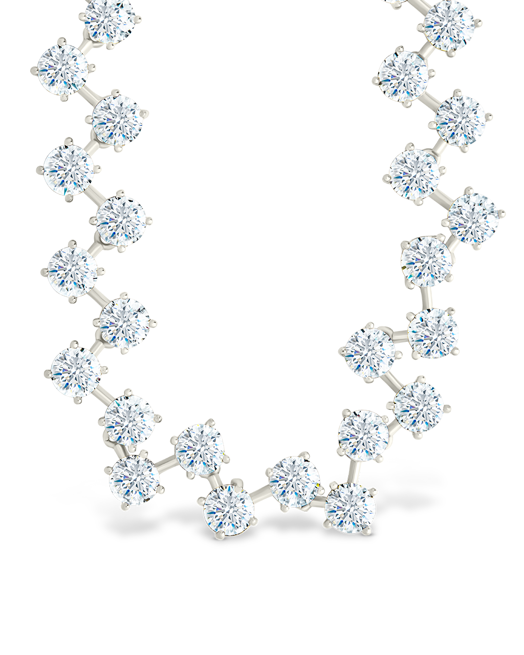 Carson Adjustable CZ Tennis Bolo Necklace