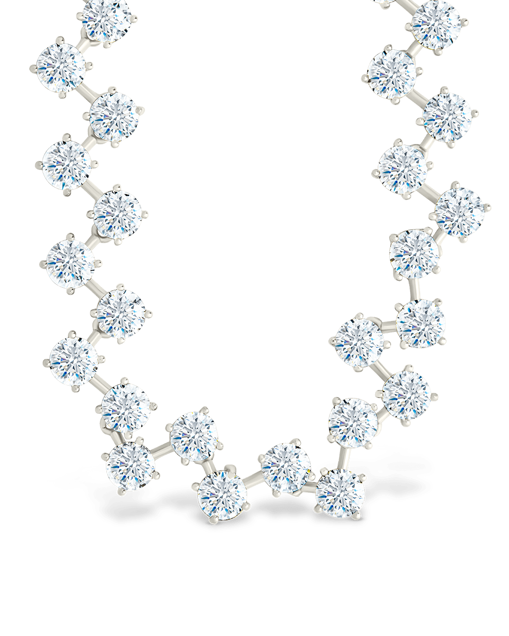 Carson Adjustable CZ Tennis Bolo Necklace - Sterling Forever