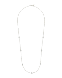 Honora CZ Petal Station Necklace