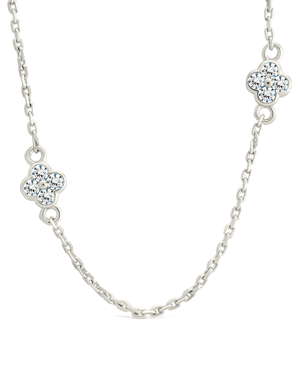 Honora CZ Petal Station Necklace