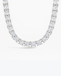 Marisol Princess Cut CZ Tennis Necklace - Sterling Forever