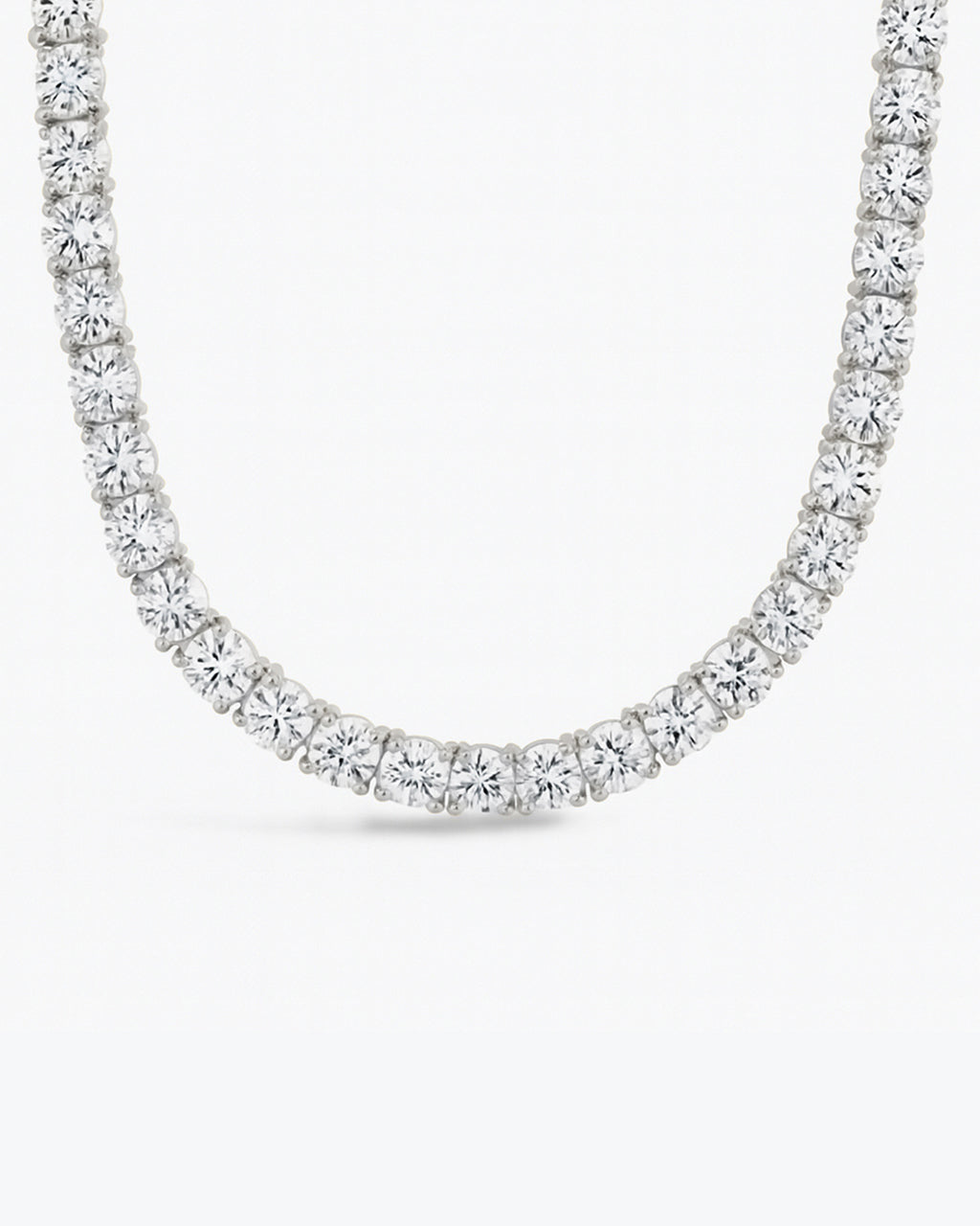 Marisol Round Cut CZ Tennis Necklace