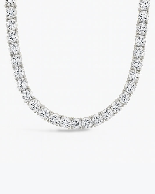 Marisol Round Cut CZ Tennis Necklace