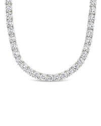 Marisol Round Cut CZ Tennis Necklace