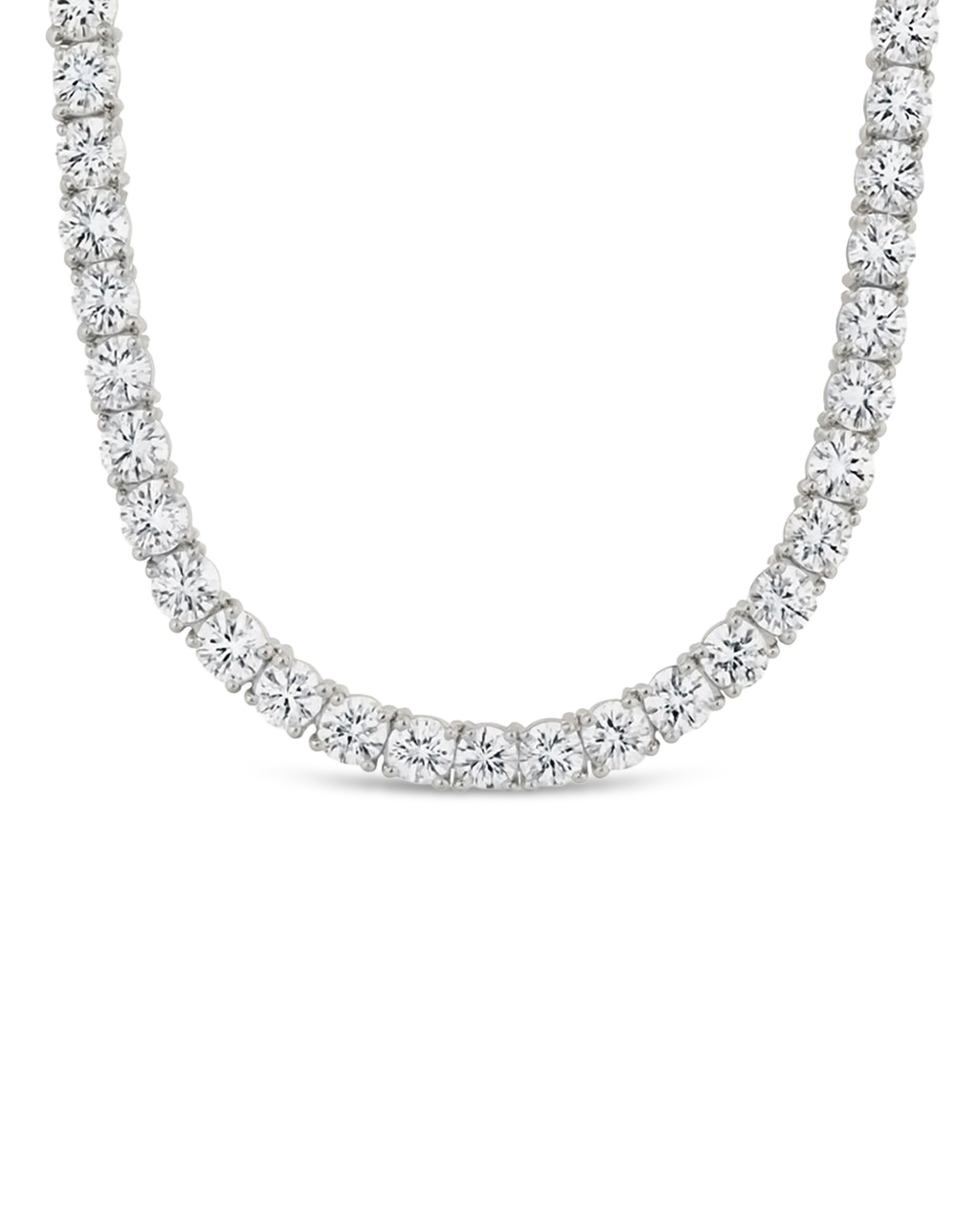 Marisol Round Cut CZ Tennis Necklace