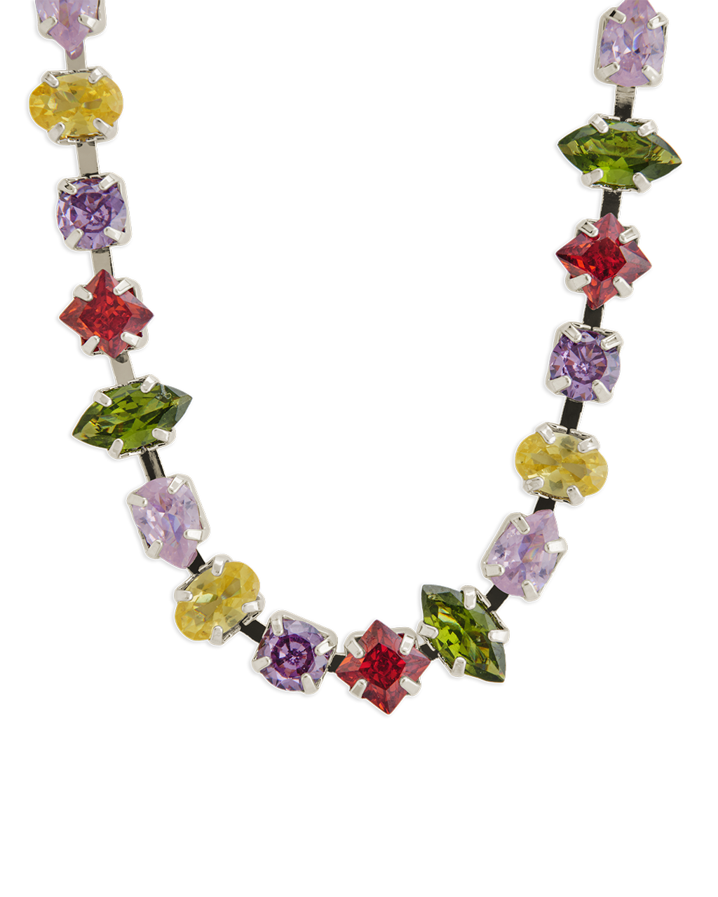 Kaleidoscope Tennis Necklace - Sterling Forever