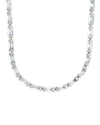 Madeline Baguette Tennis Necklace - Sterling Forever