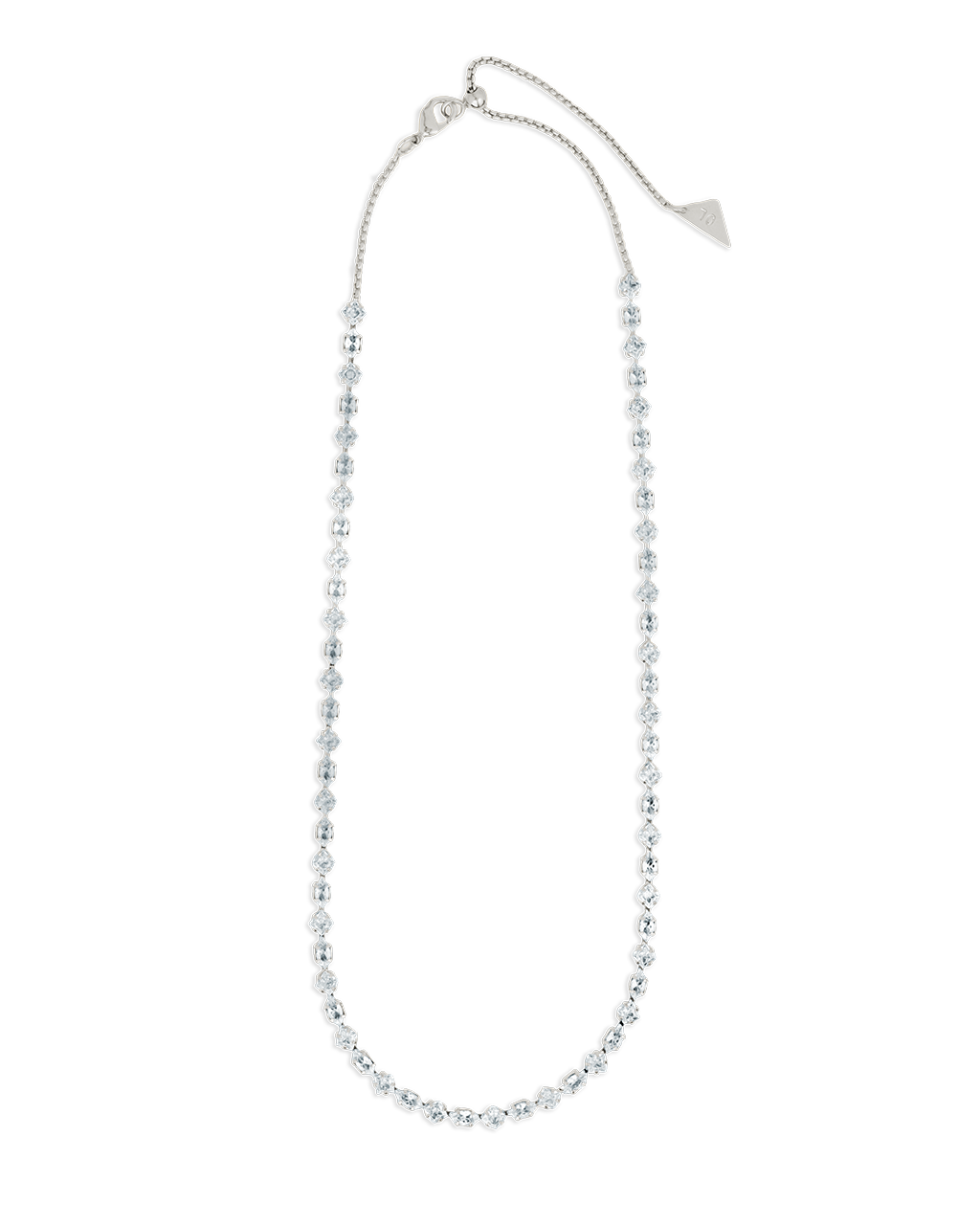 Kite Cut Tennis Necklace