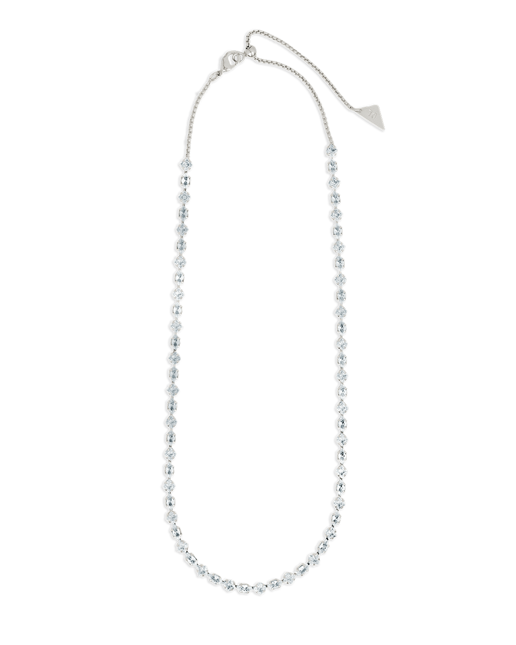 Kite Cut Tennis Necklace - Sterling Forever