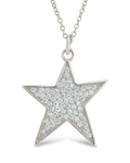 Pave CZ Star Pendant - Sterling Forever