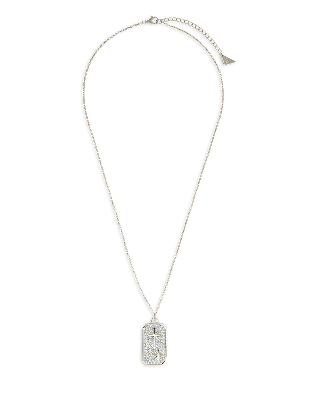 Pave CZ North Star Pendant - Sterling Forever