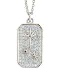 Pave CZ North Star Pendant - Sterling Forever