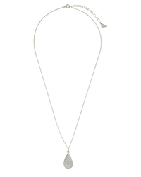 Pave CZ Tear Drop Pendant - Sterling Forever
