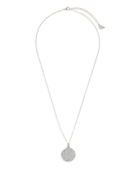 Pave CZ Circle Pendant - Sterling Forever