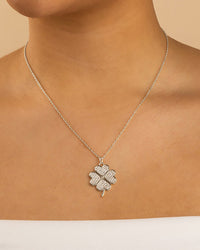 Pave CZ Shamrock Pendant - Sterling Forever