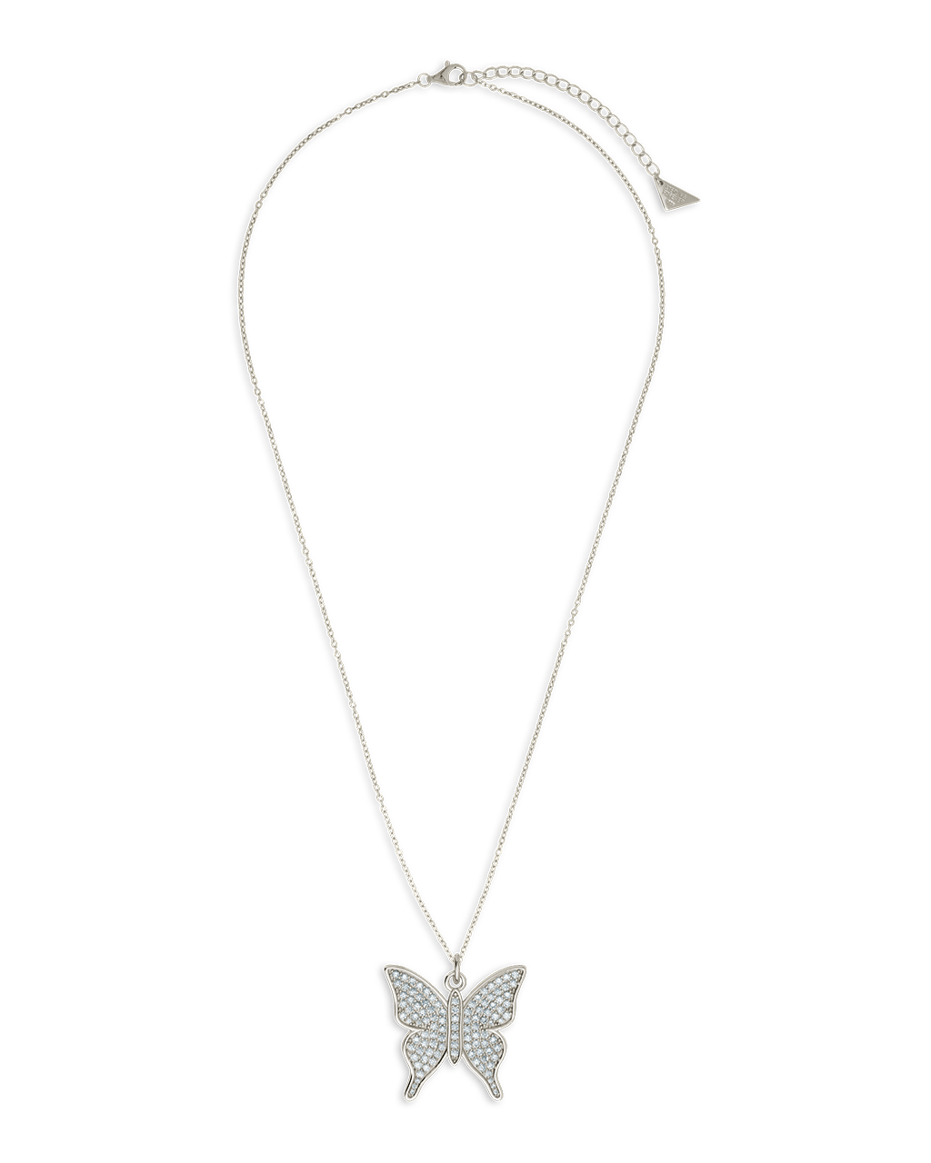 Pave CZ Butterfly Pendant - Sterling Forever