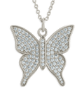 Pave CZ Butterfly Pendant - Sterling Forever
