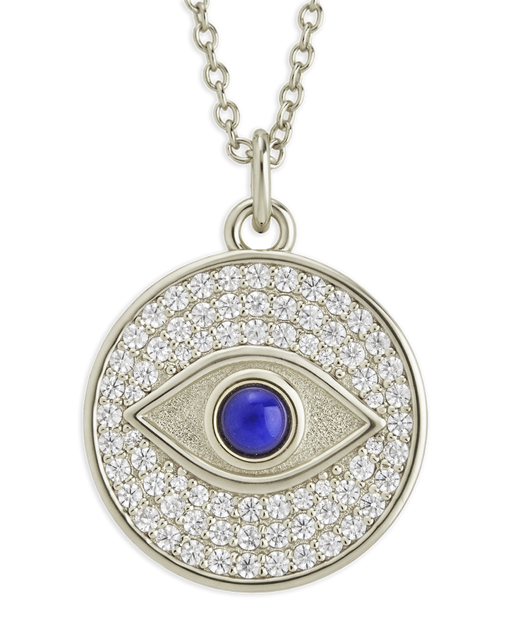 Pave CZ Evil Eye Pendant