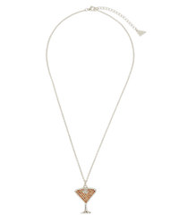 Pave CZ Espresso Martini Pendant - Sterling Forever