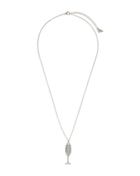 Pave CZ Champange Flute Pendant - Sterling Forever
