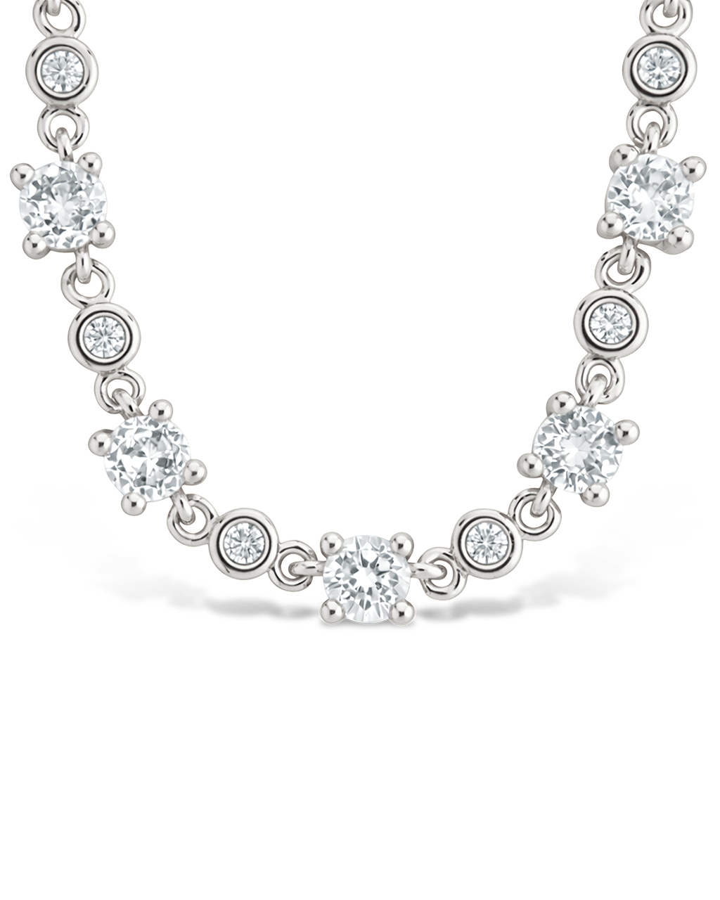 Laurie Crystal Tennis Necklace