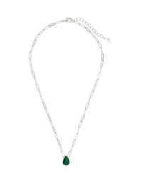 Luisa Emerald Drop Necklace