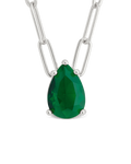 Luisa Emerald Drop Necklace
