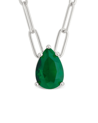 Luisa Emerald Drop Necklace
