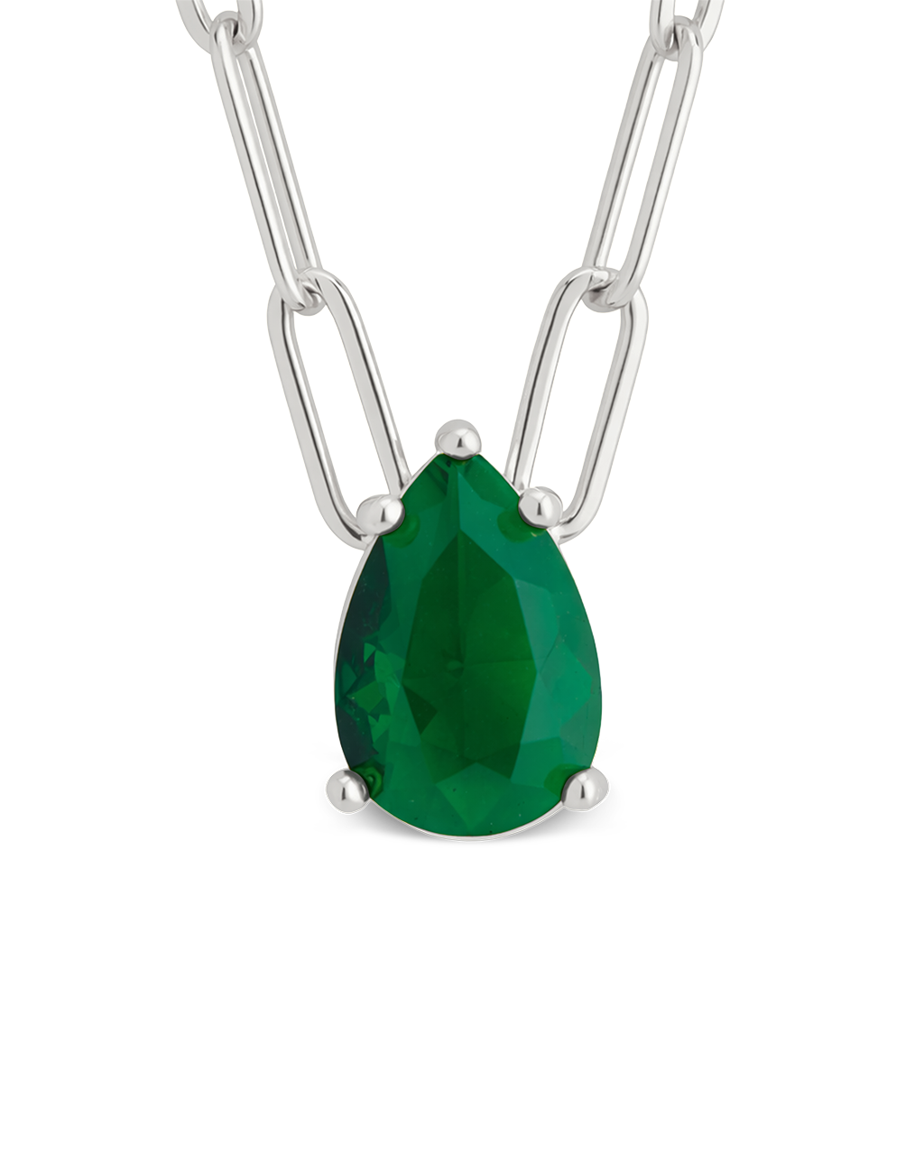 Luisa Emerald Drop Necklace