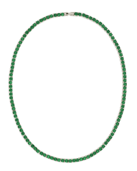 Laurie Emerald CZ Tennis Necklace